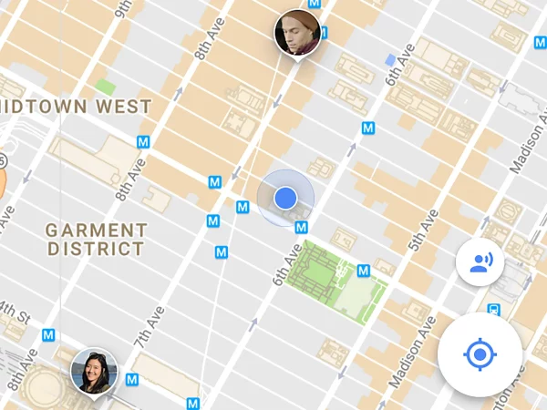 share location using Google Maps